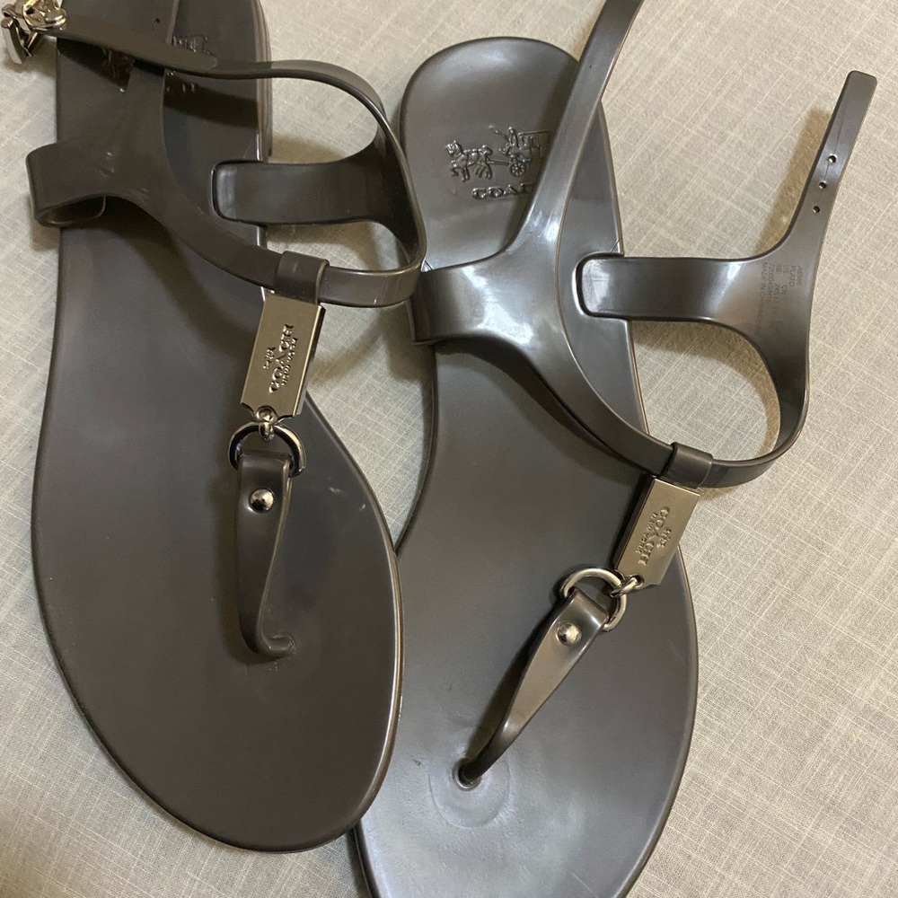 Coach jelly sandals